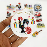 3d resin Fridge magnets Portugal Lisboa Tourism Souvenirs Magnetic Refrigerator Stickers For Home Decoration