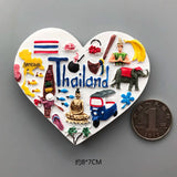 Country Fridge Magnets France Korea Japan Kyoto Thailand Myanmar Fridge Magnet Sticker World Travel Souvenir Magnetic