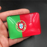 Creative Crystal Glass Nation Flag Fridge Magnet World Country Nation Flag Refrigerator Magnets Magnetic Stickers Resin Crafts