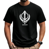 Khanda Singh - Gift For Punjabi Men Boys Kids Singh Sikh Symbole T-Shirt tops plain black t shirts men