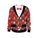 2024 Women Ugly Christmas Sweatshirt Funny Dog Head Pullovers Hoodie Humping Reindeer Climax Christmas Clothes