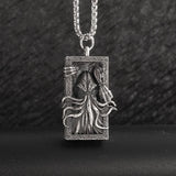 Retro Fashion Seven Angels Magic Circle Solomon's Seal Necklace Pendant Men's Lucky Amulet Jewelry