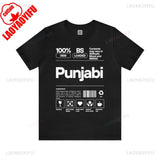 Punjabi Ingredients-Punjabi Shirt Desi Tee Funny Indian Gift Unisex Cotton T-Shirt Gift for Punjabi Desi Apparel Punjabi Pride
