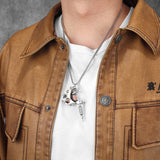 Men Charm Tattoo Machine Stainless Steel Jewelry Necklaces With Pendant For Male Women Punk Hip Hop Accessories Gifts Wholesale