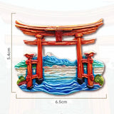 Asia Japan Resin 3D Fridge Magnets Tourism Souvenir Refrigerator Sticker Handicraft Gift Decoration