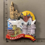 Spain Tourist Souvenirs Fridge Stickers Bilbao Cordoba Sevilla Ibiza Valencia Lanzarote San Sebastian Fridge Magnets Gifts