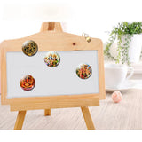 Lakshmi Gold 30 MM Fridge Magnet Shiva Amulet India Goddess of Wealth Glass Dome Magnetic Refrigerator Stickers Home Decoration