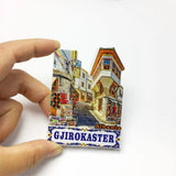 Albania Girokastra Street Scene Magnetic Sticker Travel Souvenir Creative Home Decoration Refrigerator Magnet