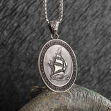 Retro Fashion Seven Angels Magic Circle Solomon's Seal Necklace Pendant Men's Lucky Amulet Jewelry