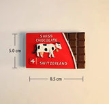 Swiss Dairy Cows Hand-painted 3D Fridge Magnets Switzerland Souvenirs Refrigerator Magnetic Stickers Gift