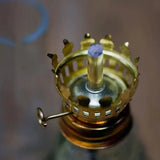 1 Retro Kerosene Candle Holder Windproof Oil Lamp with Glass Cover, Suitable for Emergency Lighting and Indoor Decoration