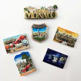 Customized Souvenirs for Overseas Tourism Fridge Monaco world tourism collection fridge magnet gift For Home Decoration Magnetic