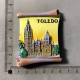 Spain Tourist Souvenirs Fridge Stickers Bilbao Cordoba Sevilla Ibiza Valencia Lanzarote San Sebastian Fridge Magnets Gifts