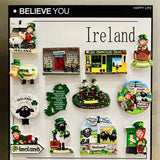 Irish Tourist Souvenirs Celtic Black-faced Goat Dingle Peninsula Town Tourist Souvenir Magnetic Refrigerator Magnet Fridge Stick