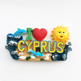 Europe Cyprus 3D Flavour Fridge Magnet Tourist Souvenirs Refrigerator Magnetic Stickers Travel collection Gift