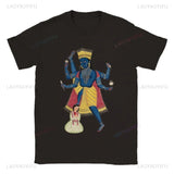 Hindu God Vishnu Graphic T Shirts Unique Cool Graphic Art High Quality Cotton T-shirt Men's Women's Unisex Outdoors Short-sleev