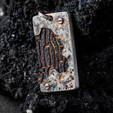 Original Van Gogh sunflower sunflower men's necklace high sense pendant nautical compass retro fashion trend pendant gift.