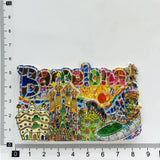Europe Spain Barcelona 3D Refrigerator Magnet Tourist Souvenirs Stickers,Home & Kitchen Decoration Fridge Magnet Message Sticker
