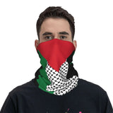 Palestine Flag Scarf25x 50cm Palestinian Keffiyeh Bandanas Neck Gaiter Seamless Arabia Scarves Palestine Arabic Face Masks