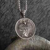 Retro Fashion Seven Angels Magic Circle Solomon's Seal Necklace Pendant Men's Lucky Amulet Jewelry