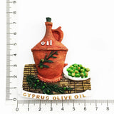 Europe Cyprus 3D Flavour Fridge Magnet Tourist Souvenirs Refrigerator Magnetic Stickers Travel collection Gift