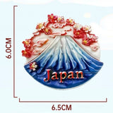Asia Japan Resin 3D Fridge Magnets Tourism Souvenir Refrigerator Sticker Handicraft Gift Decoration