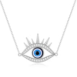 KALETINE Fashion Turkish Evil Eye Necklace Pendant 925 Sterling Silver Choker For Women Accessories Luck Friendship Jewelry Gift