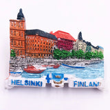 World Famous Resorts Travelling Souvenirs Fridge Magnets Germany Denmark Tourist Souvenirs Magnetic Stickers for Message Board