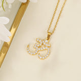 3D Personalized Punjabi Sikh Symbol Necklace Copper Material Hindi Hindu Jewelry Exquisite Religious Symbol Pendant