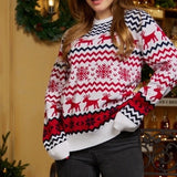 2025 Christmas Sweaters Women Men Boys Girls Matching Outfits Couples Kids Casual Knitwear Long Sleeve Jumpers Xmas Family Look
