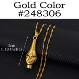 Anniyo Portrait of Queen Mother Idia of the Benin Empire Mask Pendant Necklace Women Men African Cultural Ornaments #248206