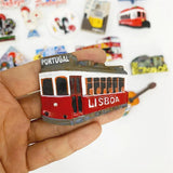3d resin Fridge magnets Portugal Lisboa Tourism Souvenirs Magnetic Refrigerator Stickers For Home Decoration