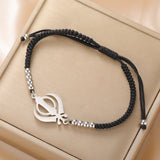 Dawapara Sikh Religious Symbol Khanda Bracelet Sikhism Sword Protection Amulet Stainless Steel Beads Bracelet Couple Gift