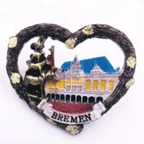 World Famous Resorts Travelling Souvenirs Fridge Magnets Germany Denmark Tourist Souvenirs Magnetic Stickers for Message Board