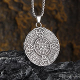 Retro Fashion Seven Angels Magic Circle Solomon's Seal Necklace Pendant Men's Lucky Amulet Jewelry
