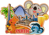 Decorative Magnets for Gold Coast Cairns Perth Brisbane Melbourne Sydney Melbourne Australia City Landmark Unique Souvenirs