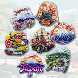 Asia Japan Resin 3D Fridge Magnets Tourism Souvenir Refrigerator Sticker Handicraft Gift Decoration