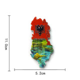 3D Albania Fridge Magnet - Cute Decorative Room Decor, Strong Refrigerator Magnets