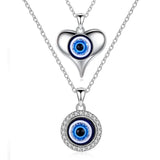 KALETINE Fashion Turkish Evil Eye Necklace Pendant 925 Sterling Silver Choker For Women Accessories Luck Friendship Jewelry Gift