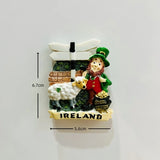 Irish Tourist Souvenirs Celtic Black-faced Goat Dingle Peninsula Town Tourist Souvenir Magnetic Refrigerator Magnet Fridge Stick