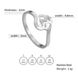 Unift Buddhism Hindu Yoga Om Aum Rings For Women Supernatural Talisman Stainless Steel Amulet Jewelry Religious Meditatio Gifts