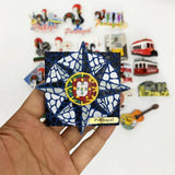 3d resin Fridge magnets Portugal Lisboa Tourism Souvenirs Magnetic Refrigerator Stickers For Home Decoration