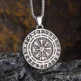 Retro Fashion Seven Angels Magic Circle Solomon's Seal Necklace Pendant Men's Lucky Amulet Jewelry
