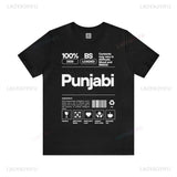 Punjabi Ingredients-Punjabi Shirt Desi Tee Funny Indian Gift Unisex Cotton T-Shirt Gift for Punjabi Desi Apparel Punjabi Pride