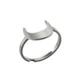 fashion Stainless Steel U Shape Geometric rings for women Simple Horse Shoe adjustable open rings Jewelry gifts 2024	Fashion Sta