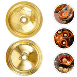 12Pcs Oil Float Lamp Wick Floating Base Wick Holders Aluminum Metal Disc Simple Oil Lamp Floating Wicks Holder Butter