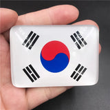 Creative Crystal Glass Nation Flag Fridge Magnet World Country Nation Flag Refrigerator Magnets Magnetic Stickers Resin Crafts