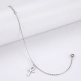 Lucktune Egypt Ankh Cross Anklets Key of Life Anklet Bracelet Stainless Steel Sandals Foot Chain Beach Jewelry for Women Gift