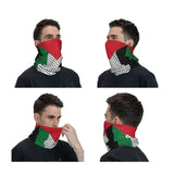 Palestine Flag Scarf25x 50cm Palestinian Keffiyeh Bandanas Neck Gaiter Seamless Arabia Scarves Palestine Arabic Face Masks