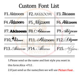 Akizoom Custom Name Heart Bracelets Stainless Steel Personalized letter Cuff Bangles Bracelets for Woman Man Family Jewelry Gift